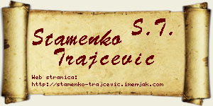 Stamenko Trajčević vizit kartica